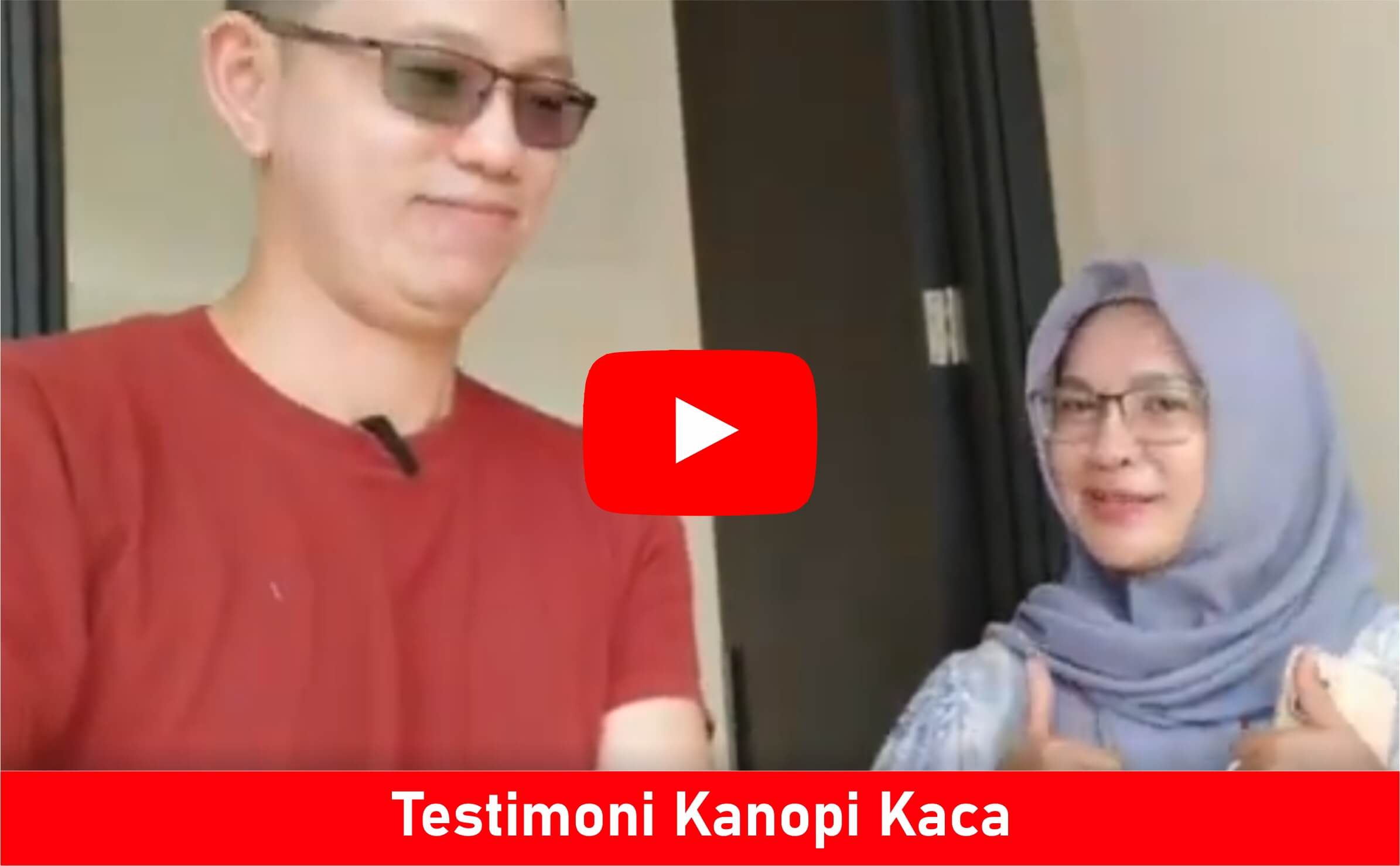Testimoni kanopi kaca