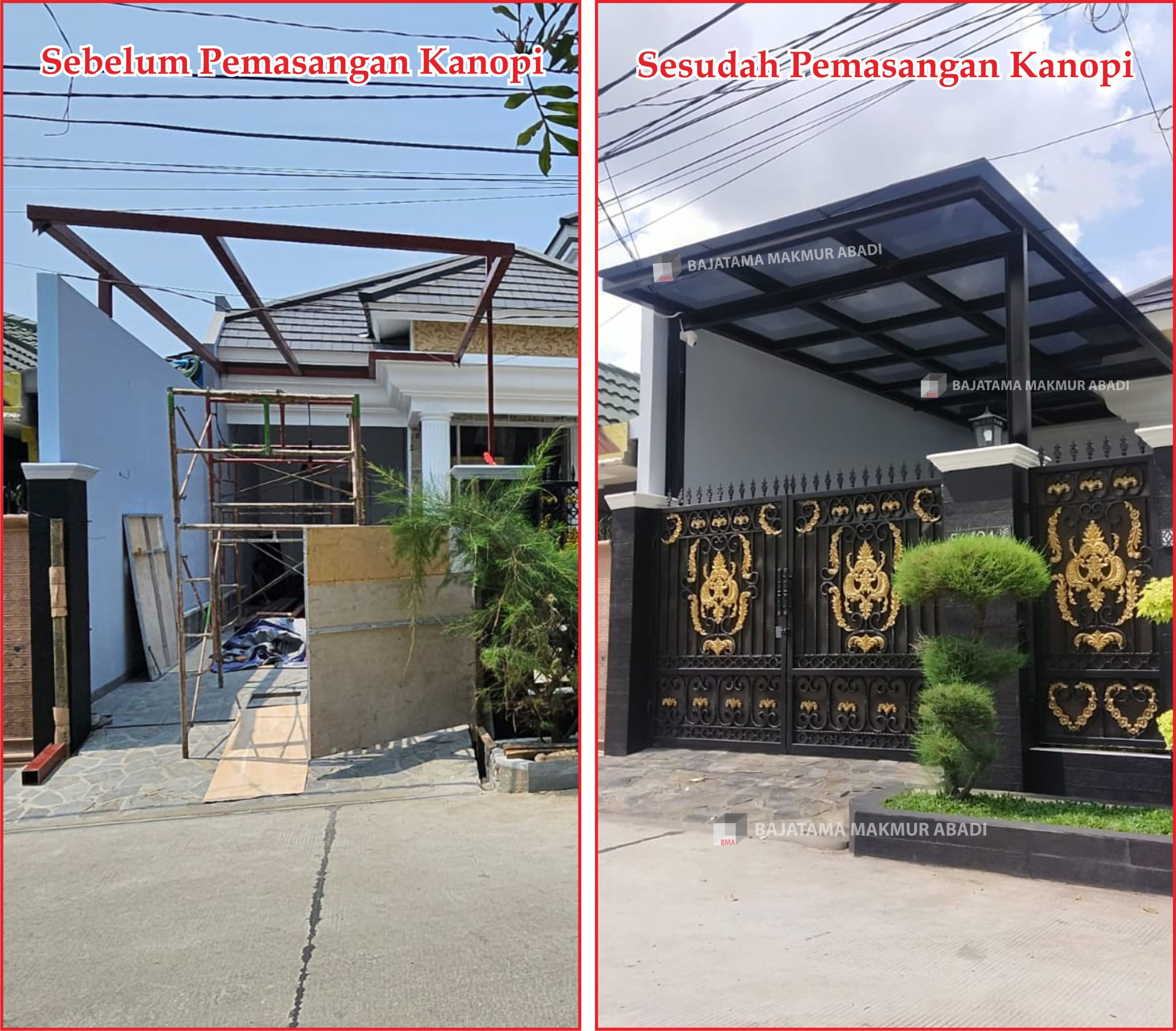 Kanopi Kaca Minimalis